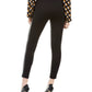 Love Fire Juniors' Pull-On Faux-Leather-Stripe Skinny Pants Black Size X-Small