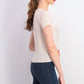 Love Fire Juniors' Metallic Twist-Front Top Pink Size Extra Large