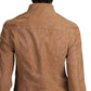 Free People Women's Fenix Faux Leather Moto Jacket Brown Size Extra Small