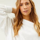 Free People Women's Main Squeeze Hacci Sweater  White Size Medium