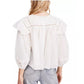Free People Women's Laura Ruffle Top White Size Small