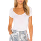 Free People Women's Sonnet Tee White Size Small