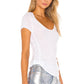Free People Women's Sonnet Tee White Size Small