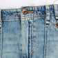 Free People Women's Avenue Denim Miniskirt Blue Size SQUARE 24