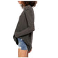 Free People Women's Ocean Air Hacci Pullover Black Size Large