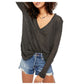 Free People Women's Ocean Air Hacci Pullover Black Size X-Small