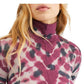 Free People Women's Psychedelic Mock Neck Tee Red Size X-Small