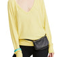 Free People Women's Santa Clara Thermal Top Yellow Size Medium