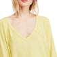 Free People Women's Santa Clara Thermal Top Yellow Size Medium