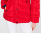 Madden Girl Juniors' Hooded Faux-Fur-Trim Puffer Coat Red Size Medium