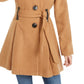 Madden Girl Juniors' Belted Skirted Coat Dark Beige Size Medium