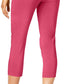 Alfani Women's Petite Tummy-Control Pull-On Capri Pants Pink Size 2P