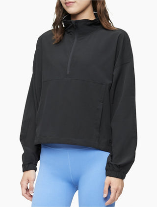 Calvin Klein Performance Women's Plus Size Half-Zip Pullover Black Size 2X