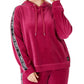 Calvin Klein Performance Women's Plus Size Logo-Tape Hoodie Dark Red Size 1X