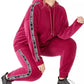 Calvin Klein Performance Women's Plus Size Logo-Tape Hoodie Dark Red Size 1X