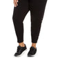 Calvin Klein Performance Women's Plus Size Active Fleece Jogger Pants Black Size 3X