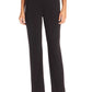 NY Collection Women's Petite Pull-On Straight-Leg Pants Black Size Medium