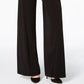 NY Women's Collection Petite Wide-Leg Palazzo Black Size Petite Medium