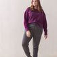 Champion Women's Plus Size Heritage Herringbone Sweatshirt Dark Purple Size 2X