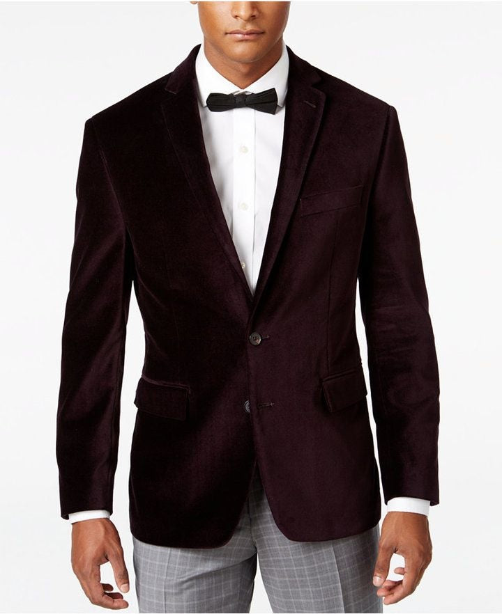 Ryan Seacrest Distinction Men's Slim-Fit Stretch Tuxedo Jacket Purple