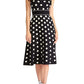 Rachel Rachel Roy Women's Polka Dot A Line Dress Black Size X-Large