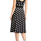 Rachel Rachel Roy Women's Polka Dot A Line Dress Black Size X-Large