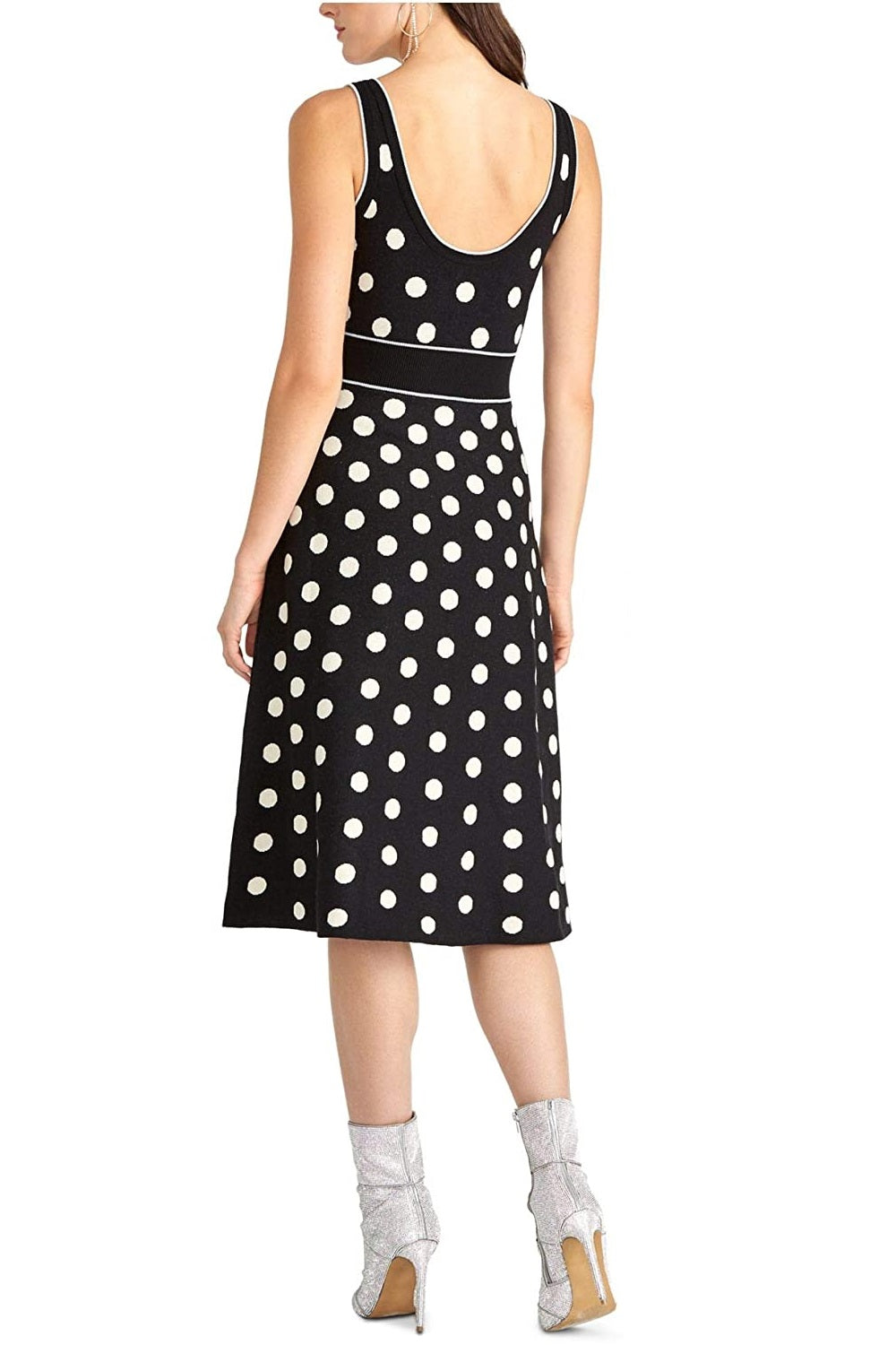 Rachel Rachel Roy Women's Polka Dot A Line Dress Black Size X-Large