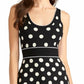 Rachel Rachel Roy Women's Polka Dot A Line Dress Black Size X-Large