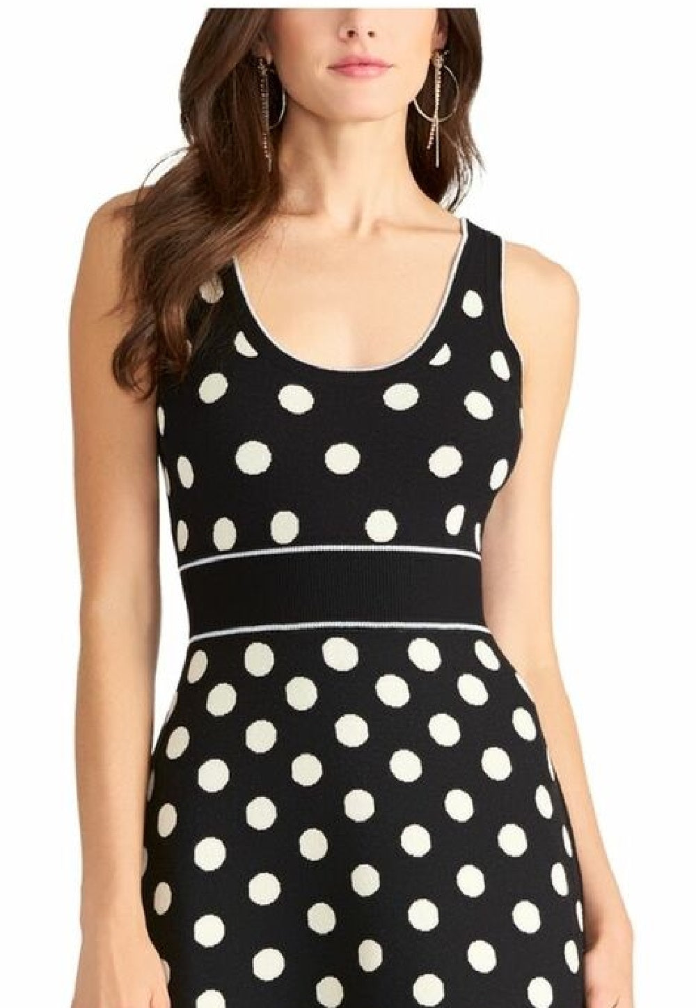 Rachel Rachel Roy Women's Polka Dot A Line Dress Black Size X-Large