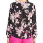 Rachel Roy Women's Layla Asymmetrical-Ruffle Top Black Size X-Large