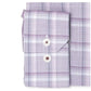 Ryan Seacrest Distinction Men's Amethyst Plaid Dress Shirt Light Purple Size 17 x 34-35"