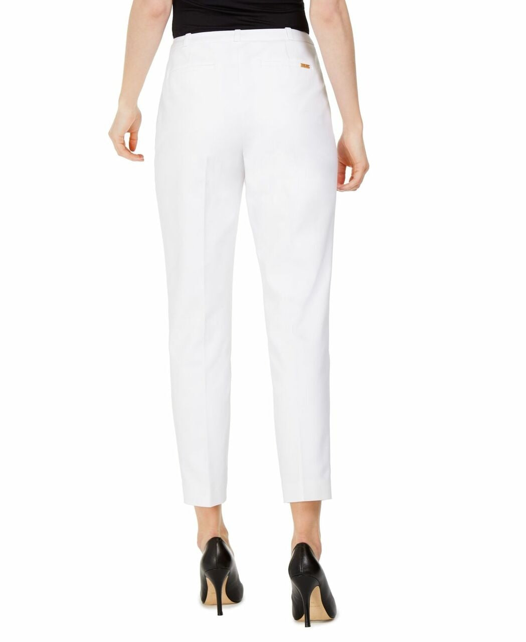 Calvin Klein Women's Slim-Leg Ankle Dress Pants White Size 10