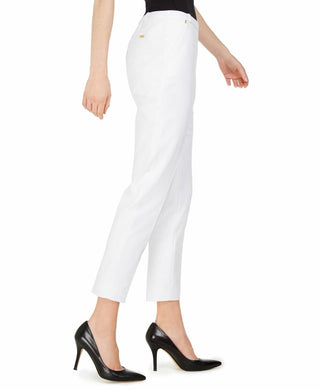 Calvin Klein Women's Slim-Leg Ankle Dress Pants White Size 10