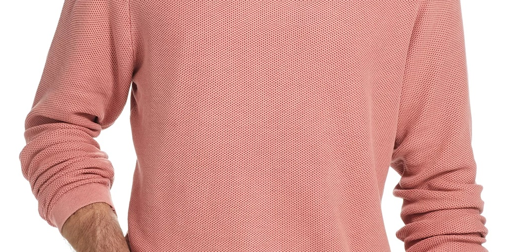 Weatherproof Vintage Men's Stonewashed Sweater Orange