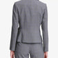 Calvin Klein Women's Glen Plaid Two-Button Jacket Silver Size 8