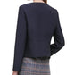 Calvin Klein Women's Twill Zipper-Front Jacket Navy Size 16