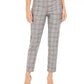Calvin Klein Women's Plaid Cropped Pants Brown Size 14