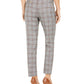 Calvin Klein Women's Plaid Cropped Pants Brown Size 14