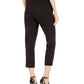 Calvin Klein Women's Piped-Trim Cropped Pants Black Size 4