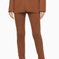 Calvin Klein Women's Pleated-Waist Slim-Fit Dress Pants Brown Size 6