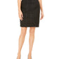Calvin Klein Women's Metallic Tweed Pencil Skirt Black Size 8