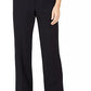Calvin Klein Women's High Rise Buttoned Waist Dress Pants Navy Size 16