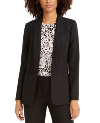 Calvin Klein Women's Parker Twill Blazer Black Size 4