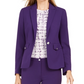 Calvin Klein Women's One-Button Blazer Purple Size 0