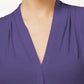 Calvin Klein Women's V-Neck Sleeveless Top Purple Size Medium