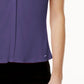 Calvin Klein Women's V-Neck Sleeveless Top Purple Size Medium