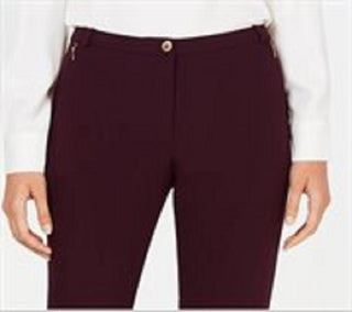 Calvin Klein Women's Highline Skinny Ankle Pants Purple Size 4 Petite