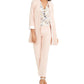 Calvin Klein Women's Long Collarless Blazer Pink Size 10 Petite