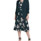 DKNY Women's Ruched-Sleeve Open-Front Blazer Green Size 8