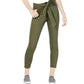 Vanilla Star Women's Belted Cropped Jeans Green Size 13